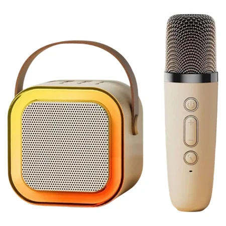 اسپیکر بلوتوثی قابل حمل مدل KARAOKE به همراه میکروفن